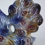 Italian ceramic sculpture 2 peacocks, 1960s