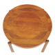 Pair of round teak side tables attributed to Jens Harald Quistgaard.