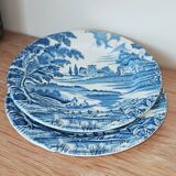 2 decorative plates in English porcelain - English Style