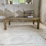 Table basse en laiton années 60