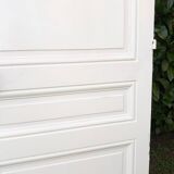 Communication door H218.5xL80cm, old panelled and moulded.