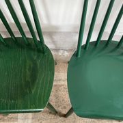 Cinq chaises Fanett vertes par Ilmari Tapiovaara pour Edsby-ken