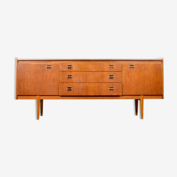 Midcentury teak and brass sideboard by Wrighton