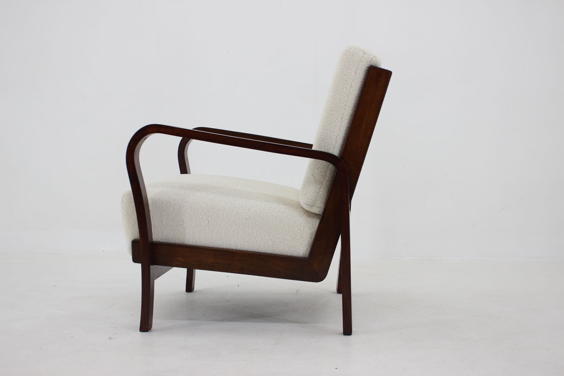 1940s Art Deco Armchair, Czechoslovakia