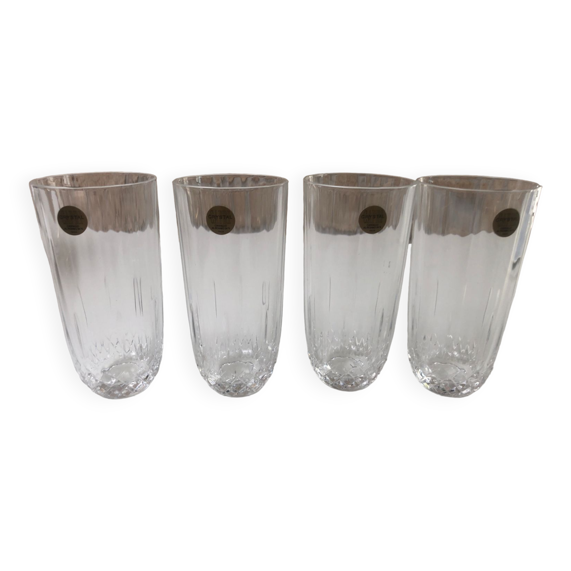 Crystal glasses from Italy