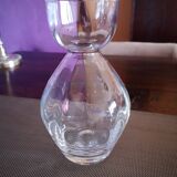 Crystal vase, tulip collar, faceted