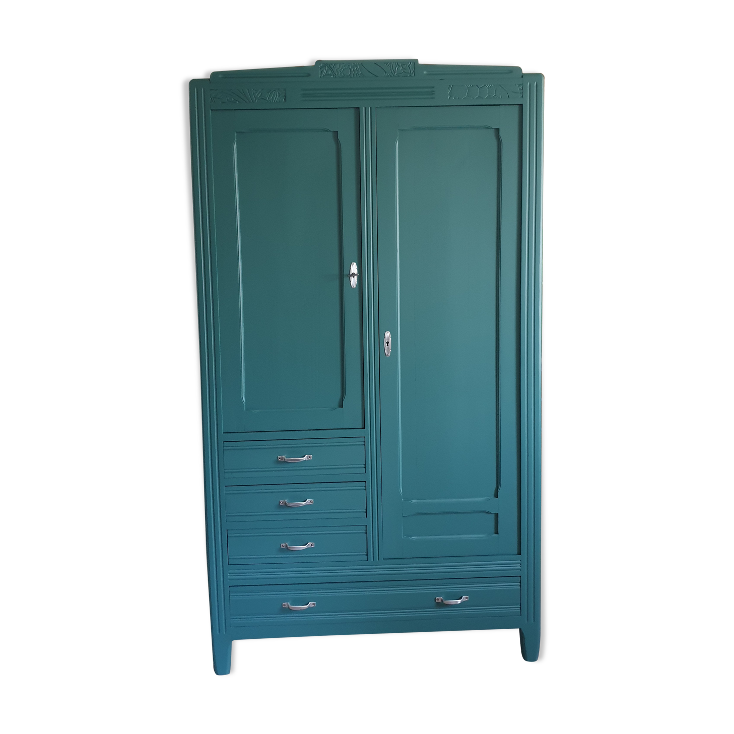 Parisian wardrobe in solid wood