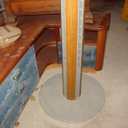 PHILIPS floor lamp, wood and grey painted steel, circa 1970
