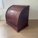 Old Flambo wooden curtain filing cabinet for desk