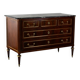 Commode Louis XVI des années 1830 avec dessus en marbre