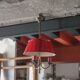 Suspension hot water bottle 3 lights, ceiling lamp, chandelier, vintage ceiling light