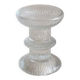 Glass candle holder
