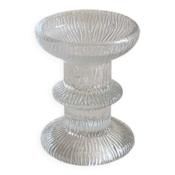 Glass candle holder