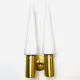Brass Coloured Double Wall Lamp By Hans-Agne Jakobsson For Markaryd, Sweden, 1960'S