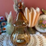 Pot en verre ambré