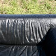 Canapé De Sede DS-76, cuir noir, modulable, Suisse, années 70