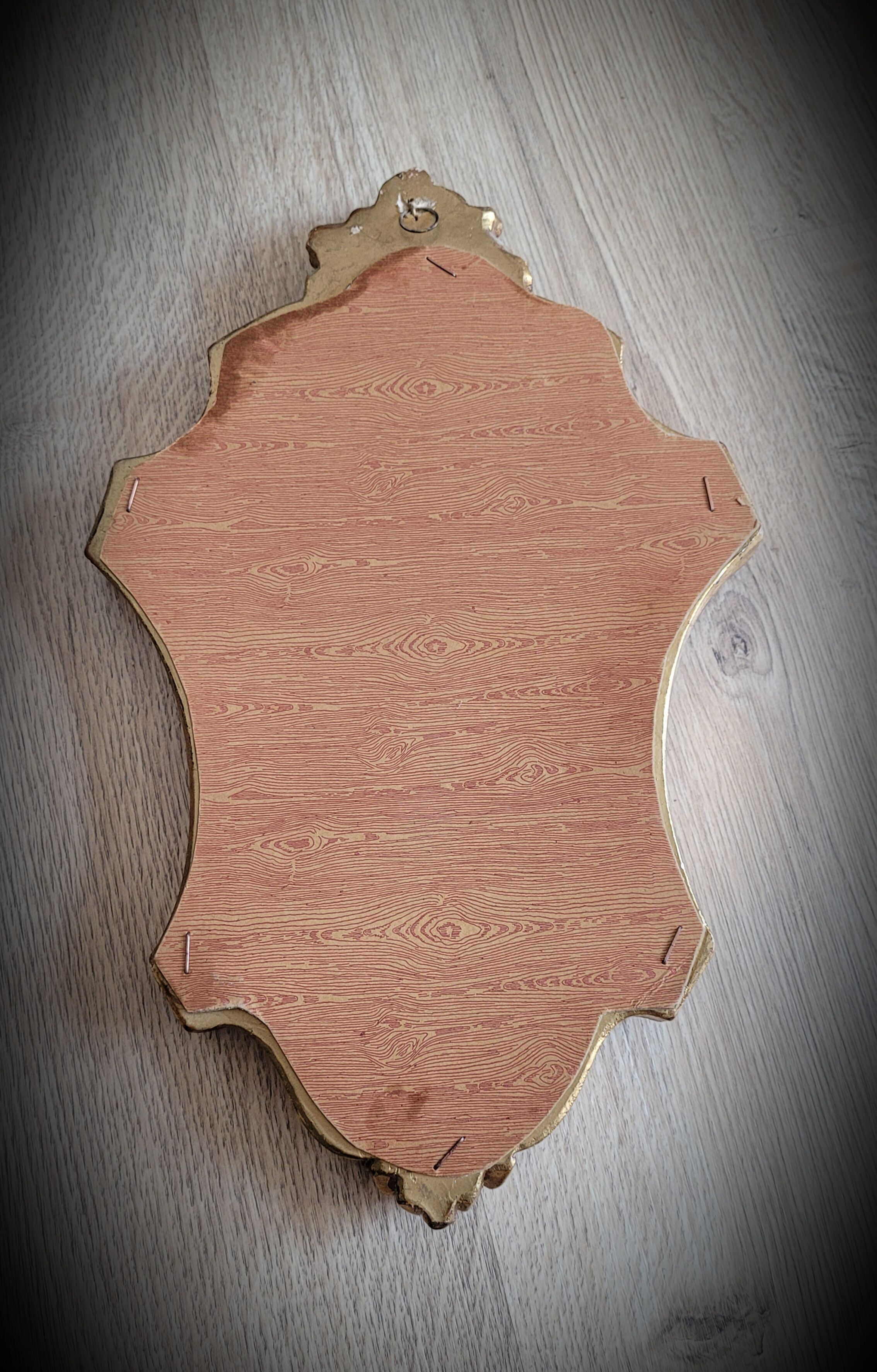 Golden mirror vase flowers 36x23