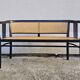 Vienna Secession beech canapé with cane seat and backrest.
