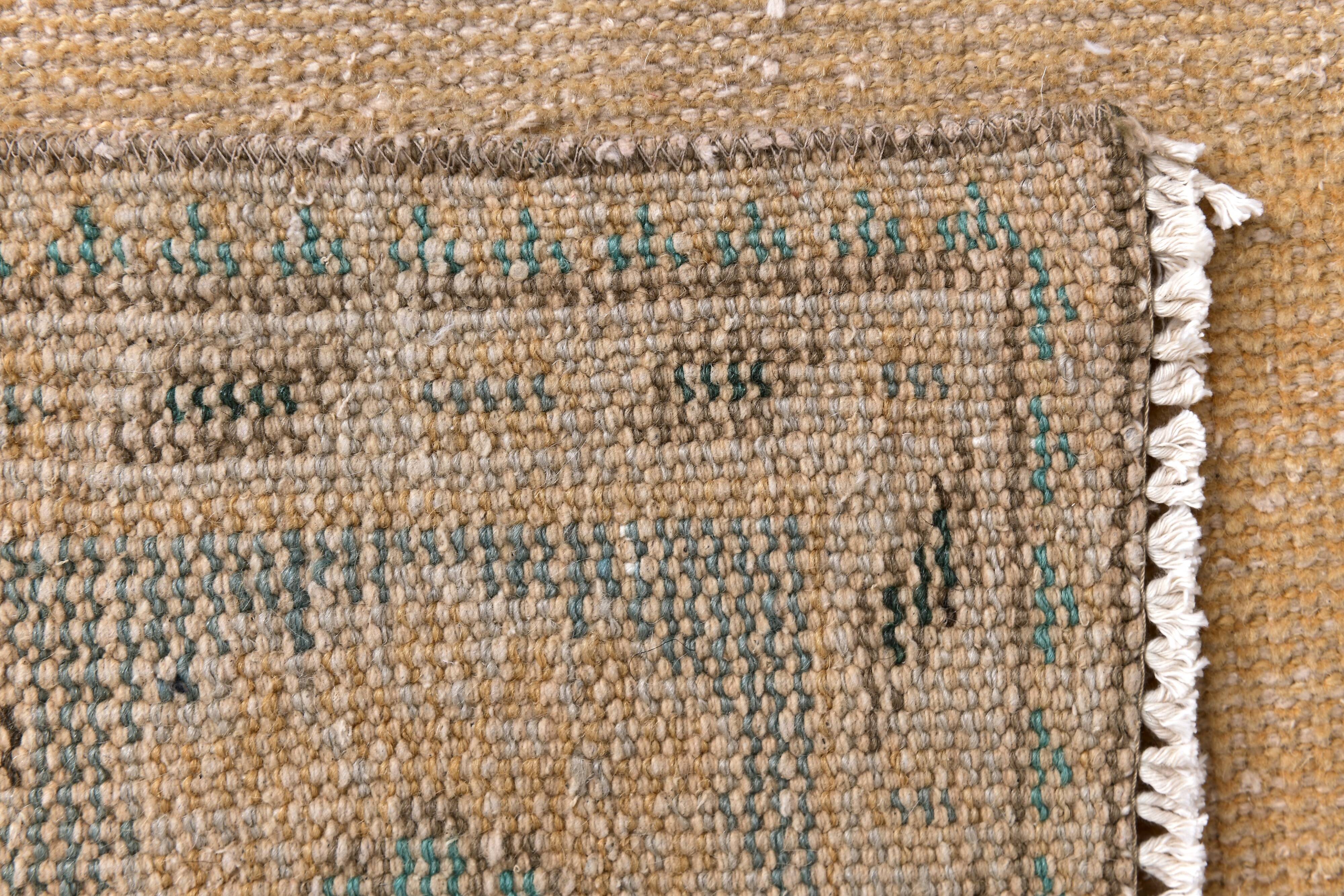 7x9  Orange &  Blue Turkish Area Rug 207x289Cm SK 240623