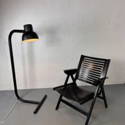 Vintage black floor lamp by Hans Agne Jakobsson for AB Markaryd, 1970s