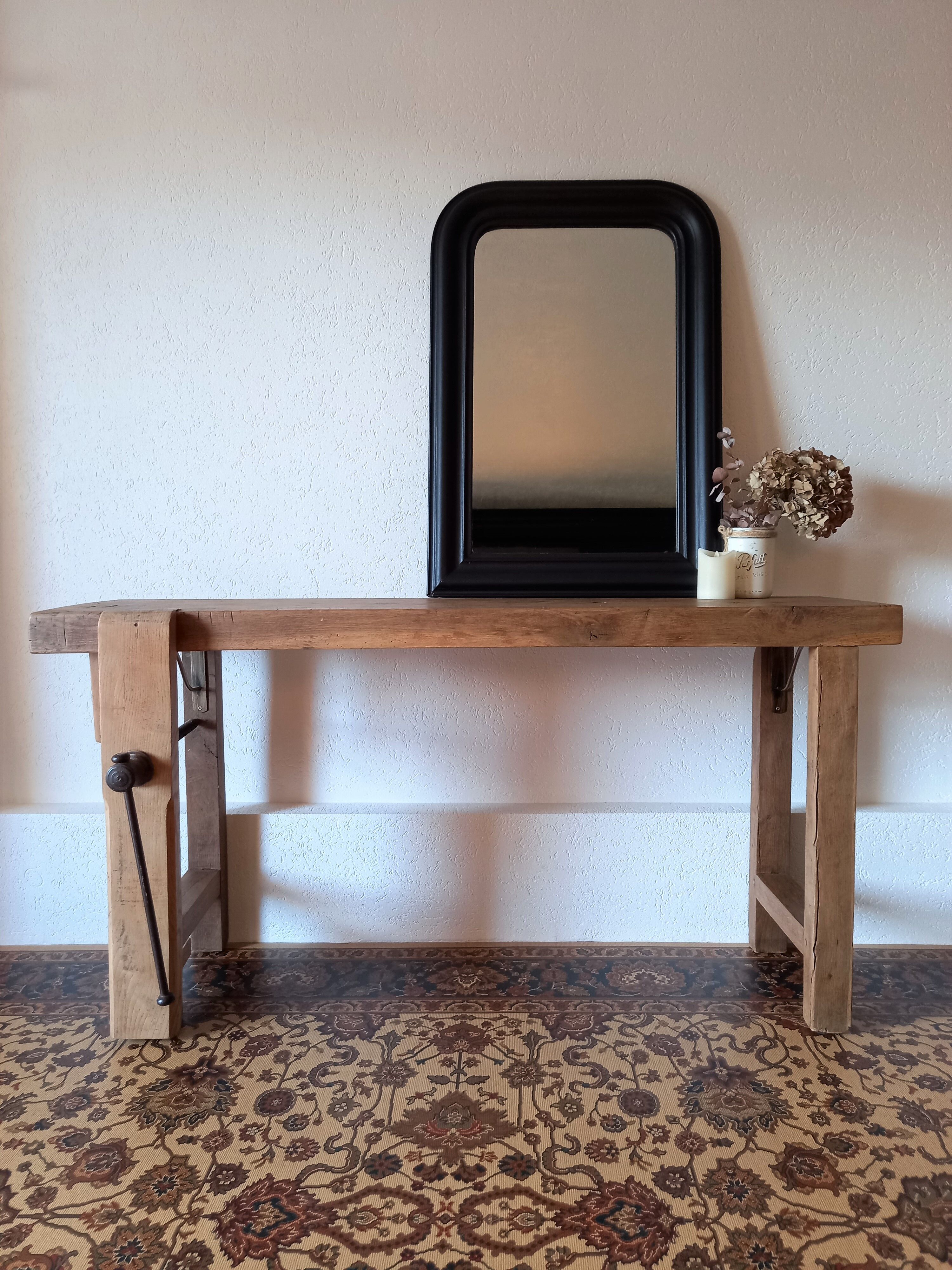 Miroir trumeau noir