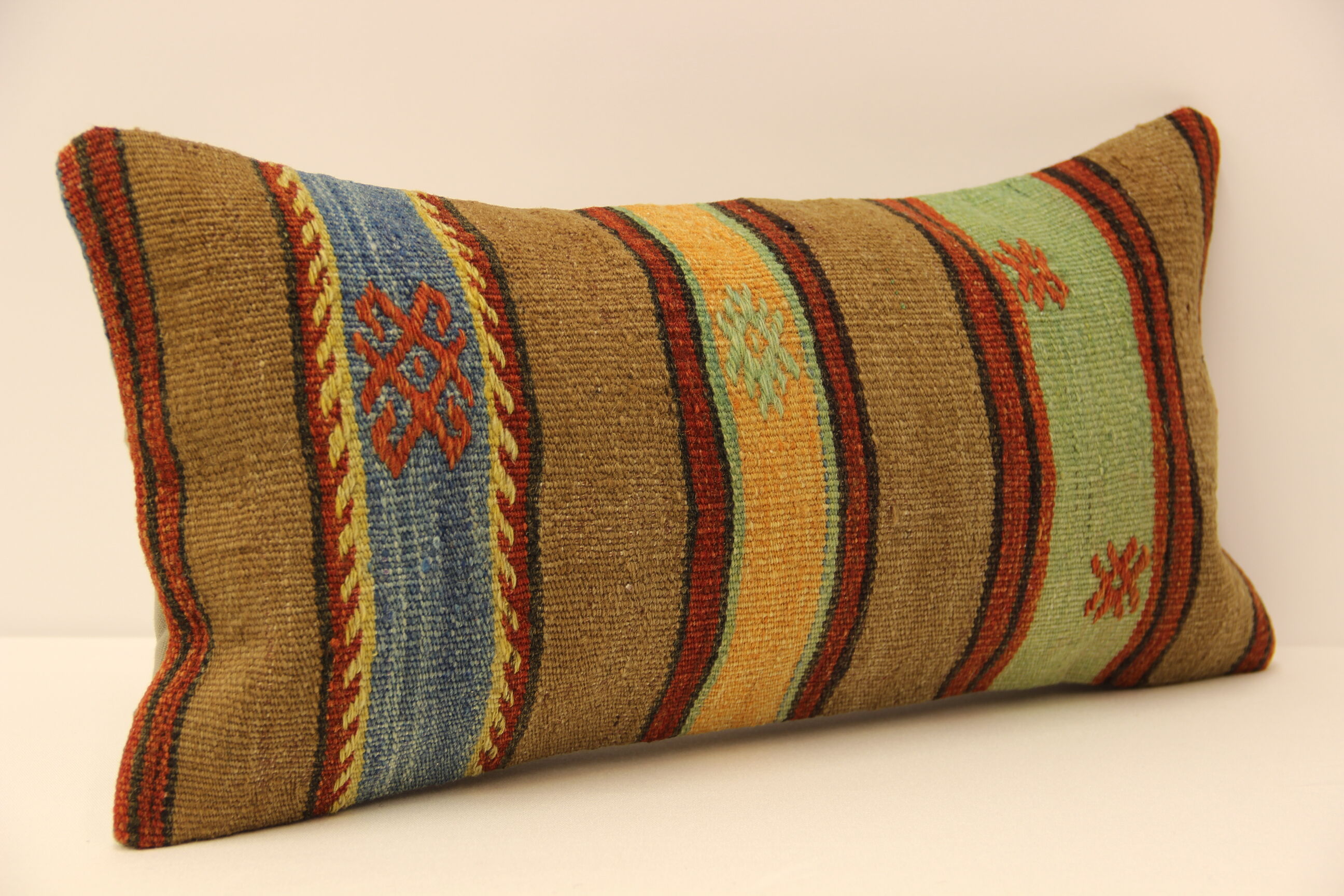 Turkish kilim pillow,25x50 cm
