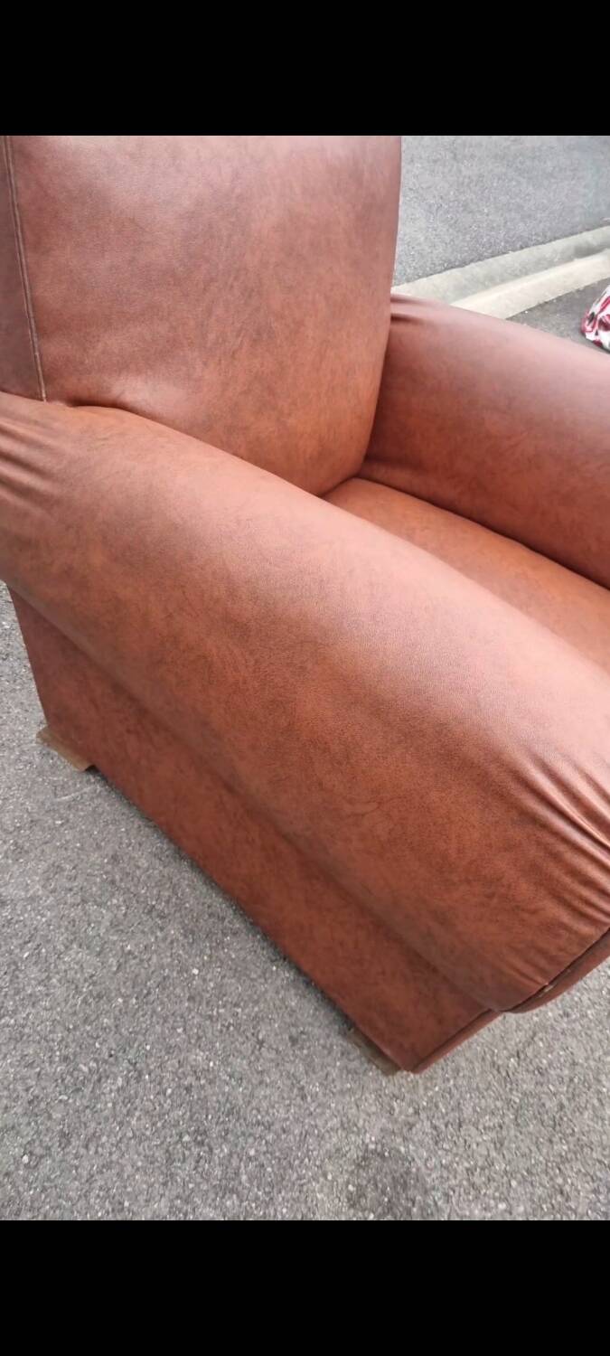 Vintage moustache club chair