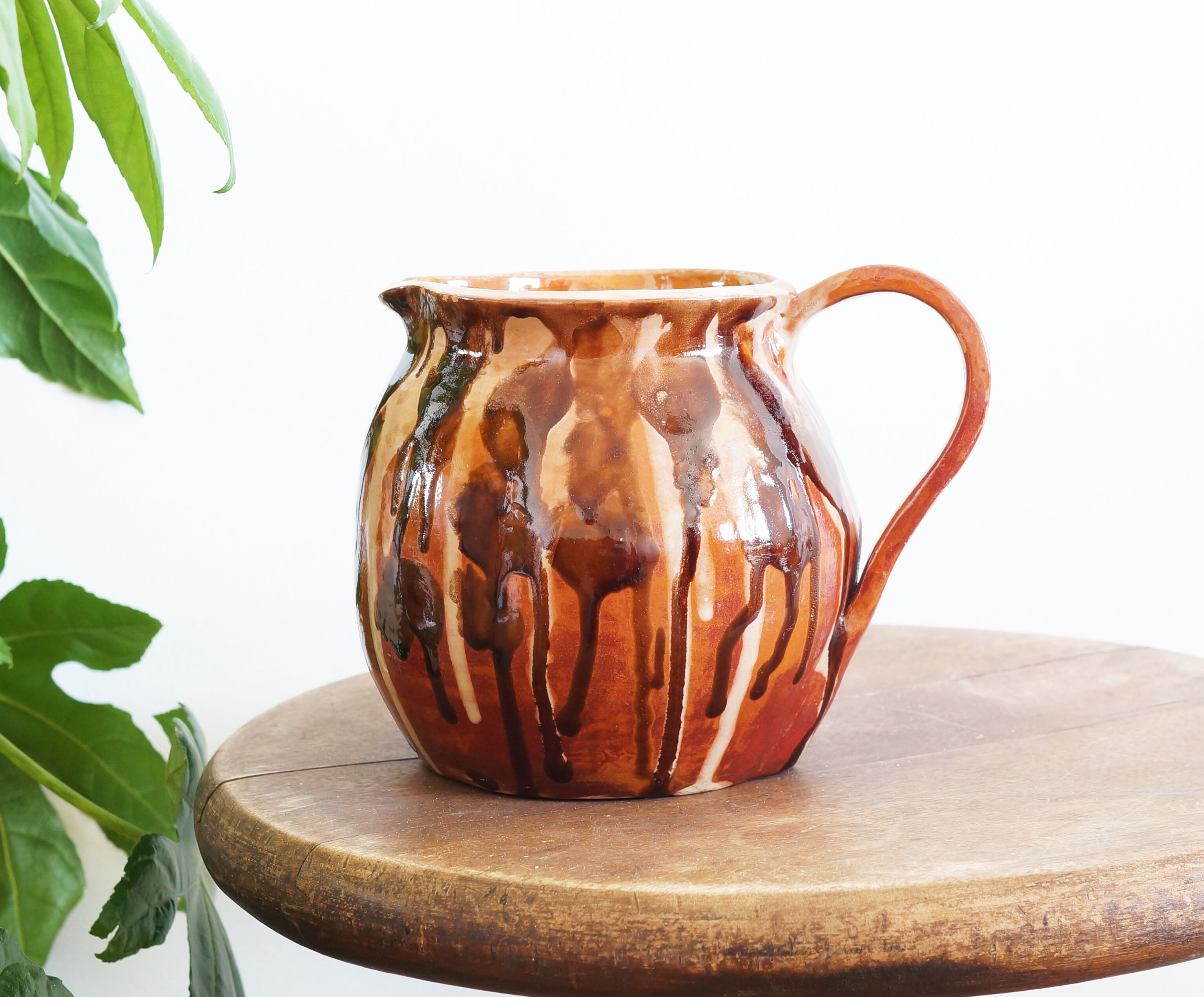 50s pitcher or jug in glazed ceramic