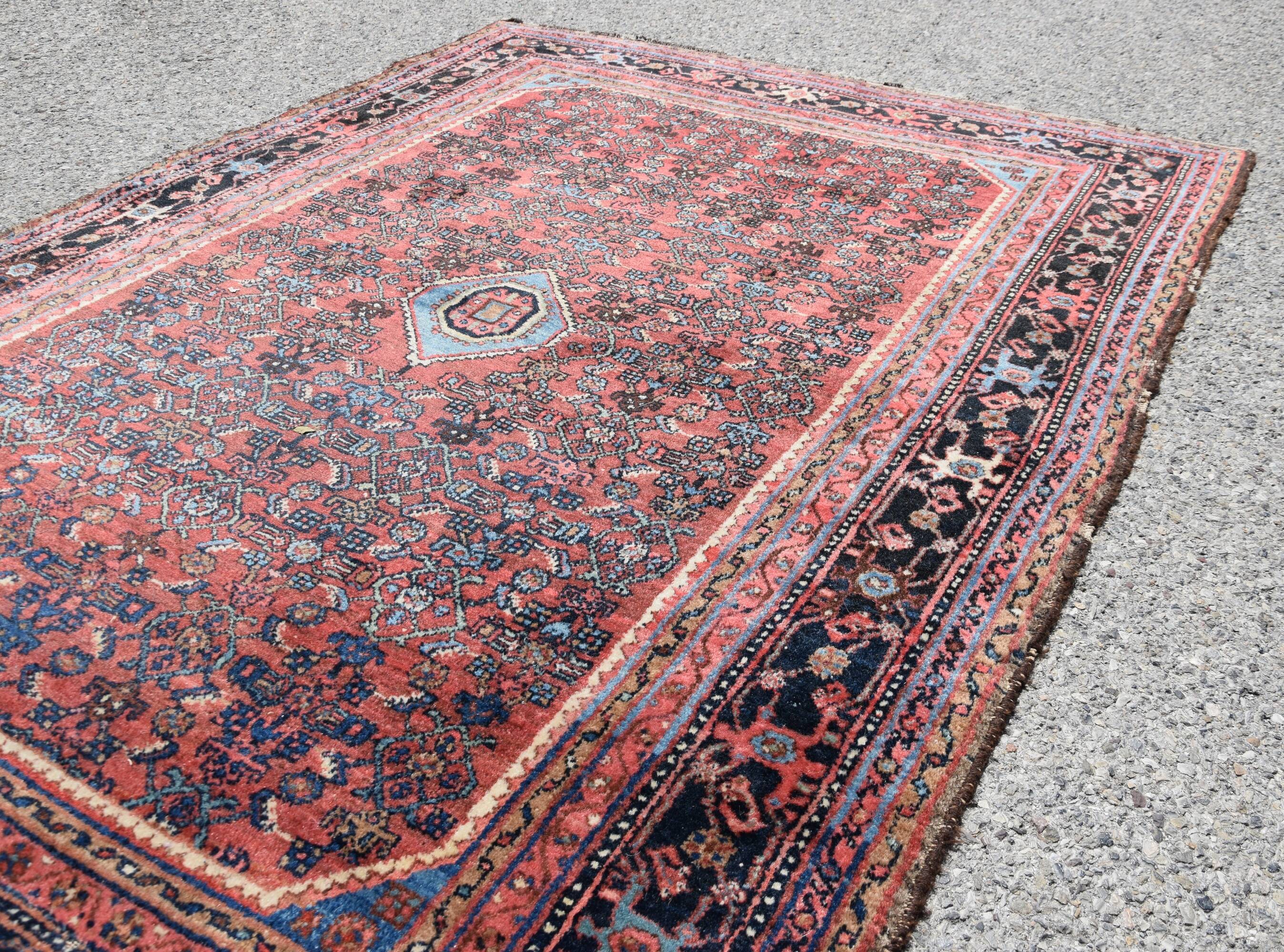 Tapis d'orient iran malayer vintage  : 1.55 x 2.00 mètres - laine