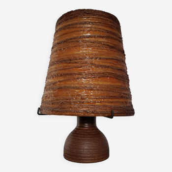 Lampe Accolay céramique et corde