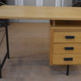 Office 1950 by Pierre Guariche in oak and metal