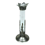 Ancien bougeoir verre/étain - poinçon - Début XXe