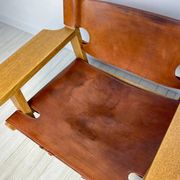 1950s Vintage Oak Spanish Chair by Børge Mogensen for Fredericia