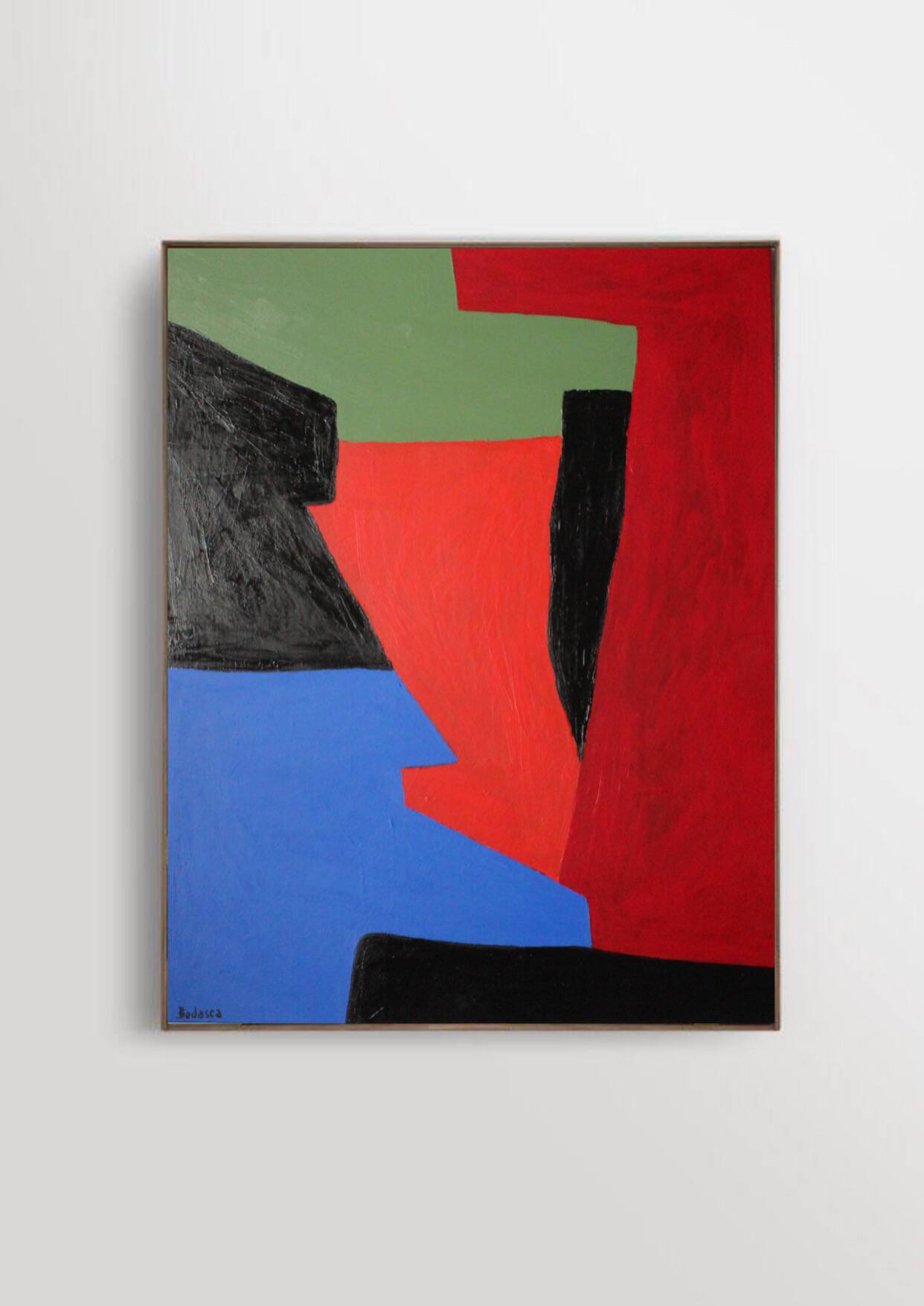 Contemporary minimalist geometric abstract