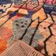 Authentique tapis marocain boujaad laine vintage fait à la main 300x200 cm
