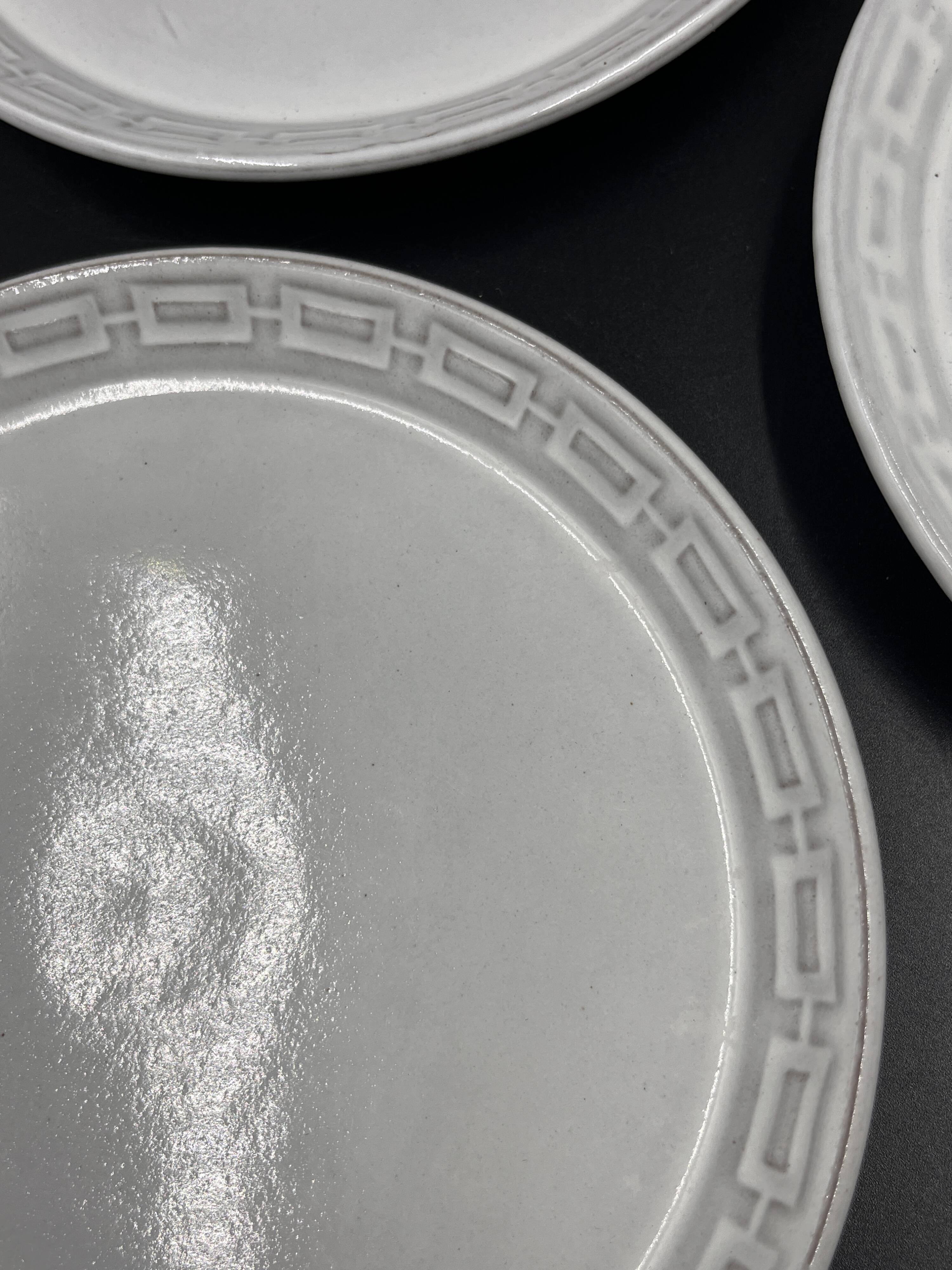 Lot de 3 assiettes à dessert Céramano par Karl Leutner