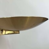 Vintage wall light with dimmer, brass, France 1980