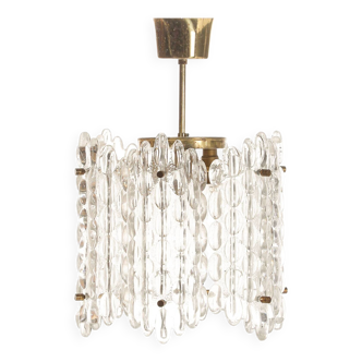 Glass Ceiling Lamp Orrefors Carl Fagerlund