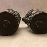 Set of 2 vintage lava stone mugs