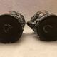 2 tasses en pierre de lave vintage
