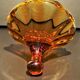 Large orange Bohemian crystal candy maker