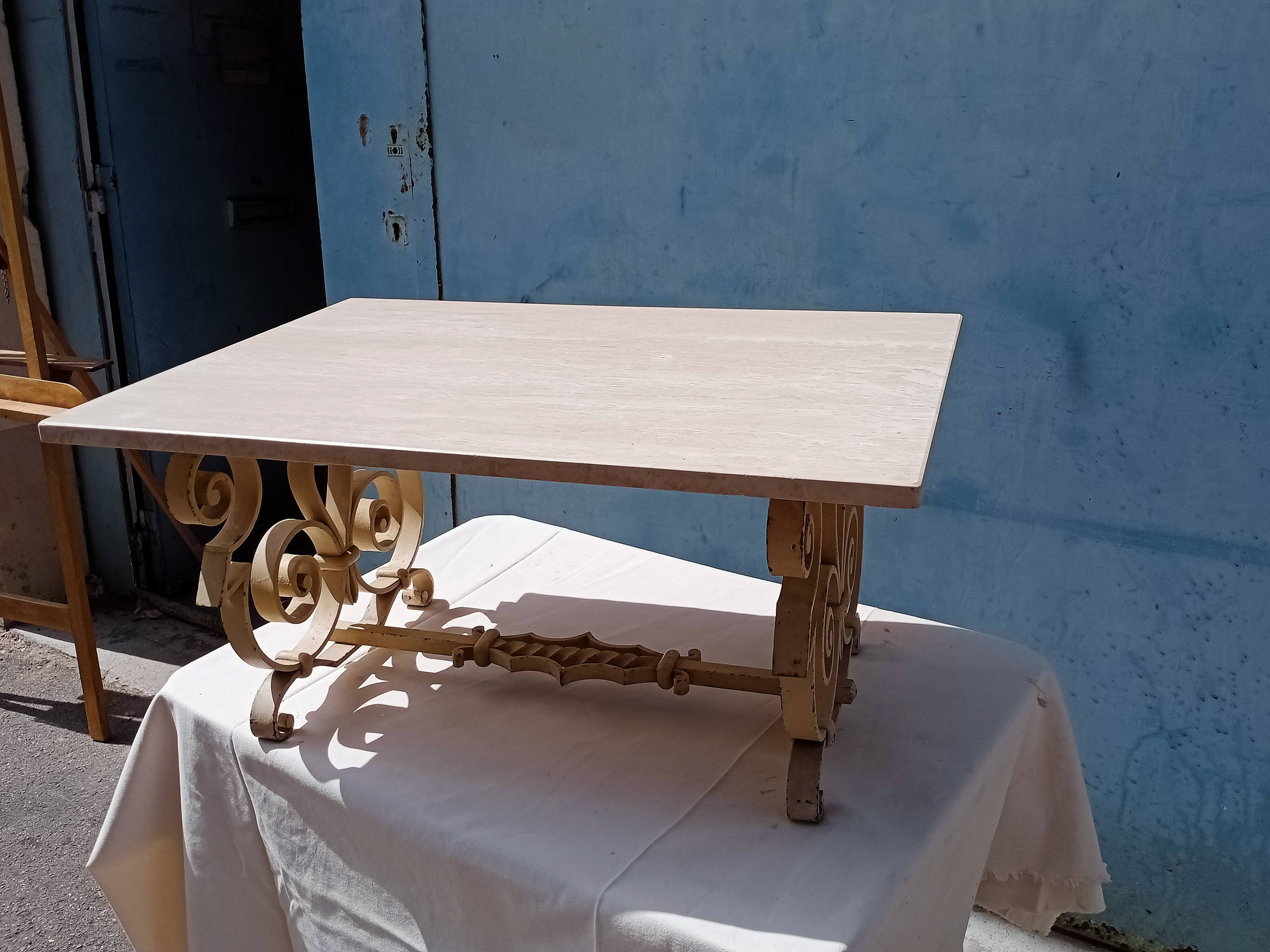Iron coffee table forge 40 art deco