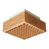 Plafonnier danois en bois de pin par Nordlux, années 1970