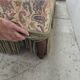 Louis Philippe style floral decor sofa bench from the nap period