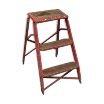 Stepladder, three steps, walking foot