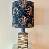 Exceptional floor lamp in Scheurich fireplace vase.