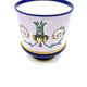 Old pot cover decorated with old man faience of Choisy Le Roy