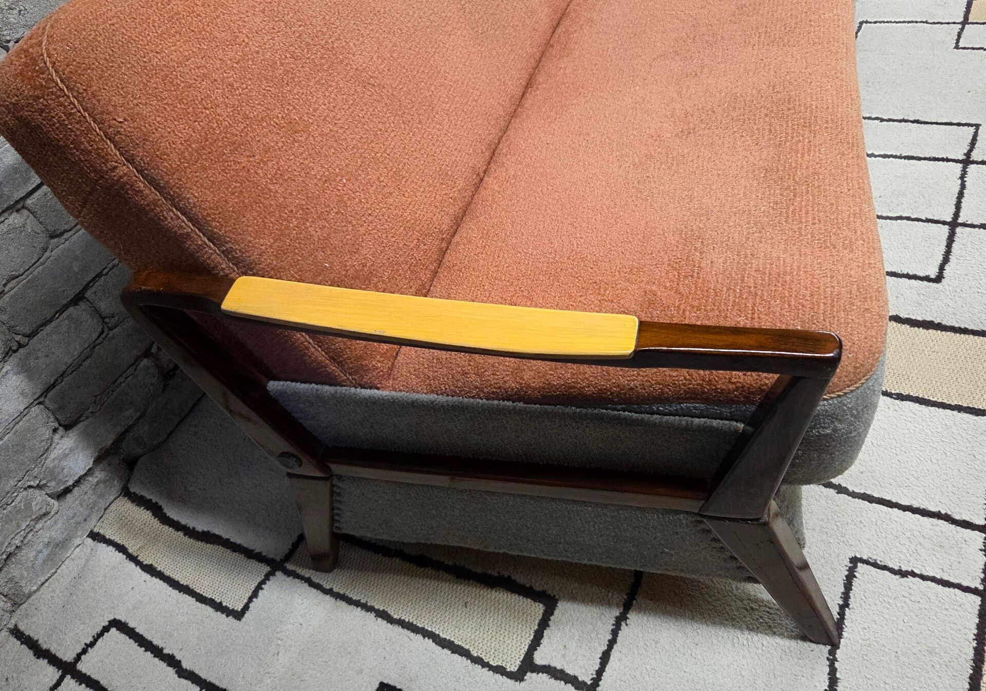 Scandinavian convertible sofa, 1960s-70s