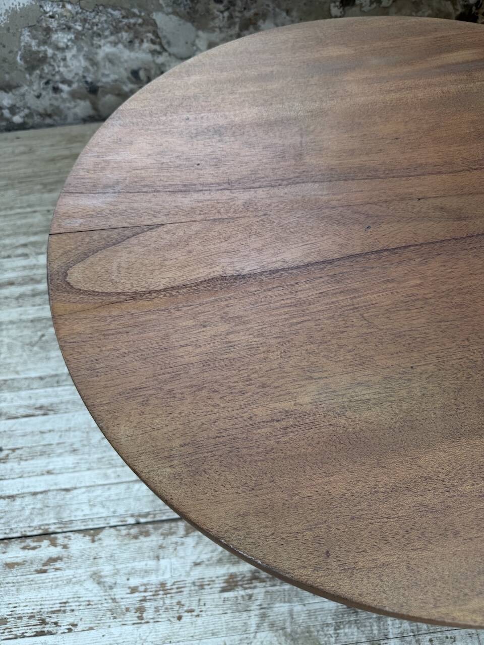 Constructivist gueridon 1950 mahogany