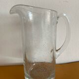 Bubble glass pitcher